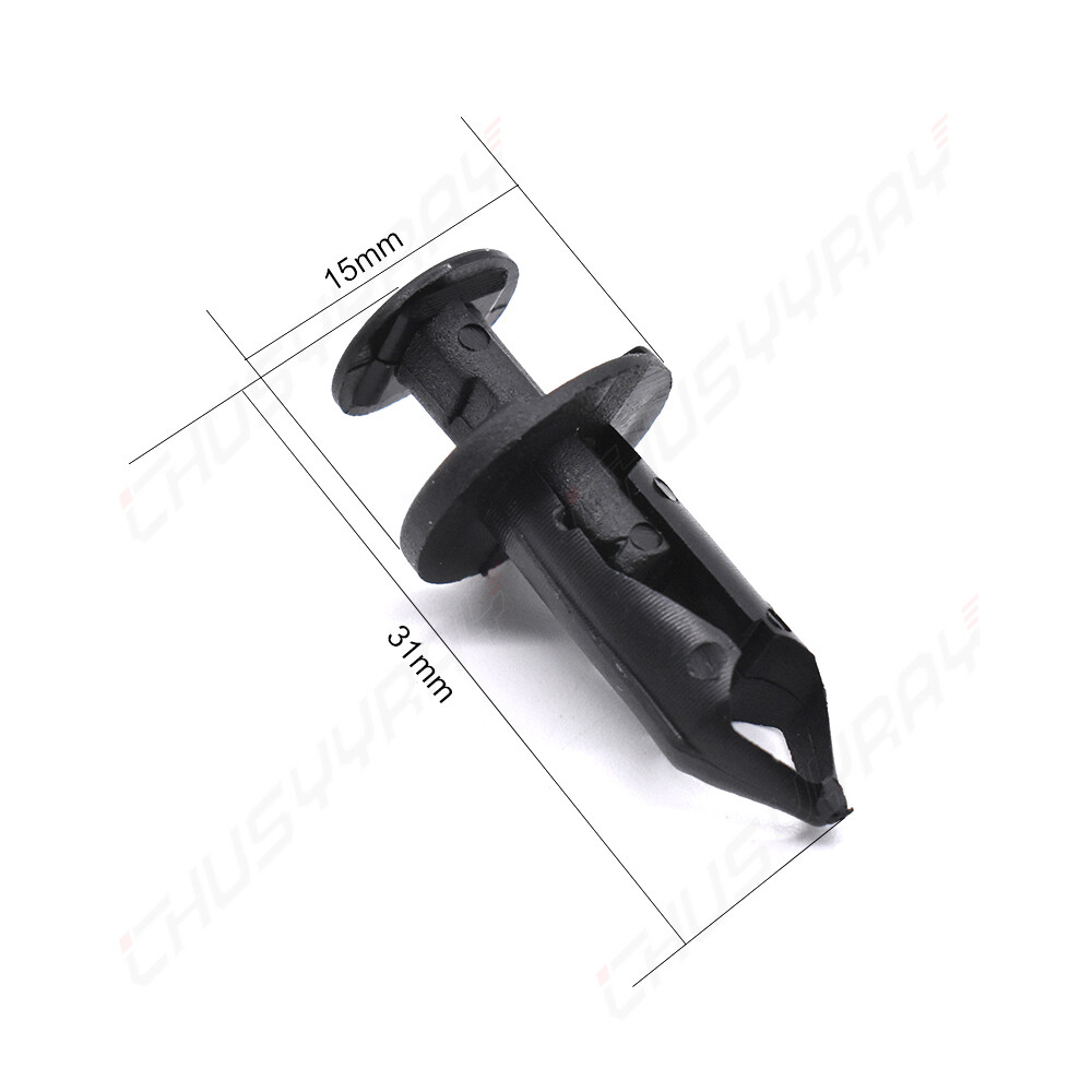 100pcs Fender Clips Body Rivets For HONDA TRX 400 EX 400EX 300EX TRX450R PLASTIC - Foto 5