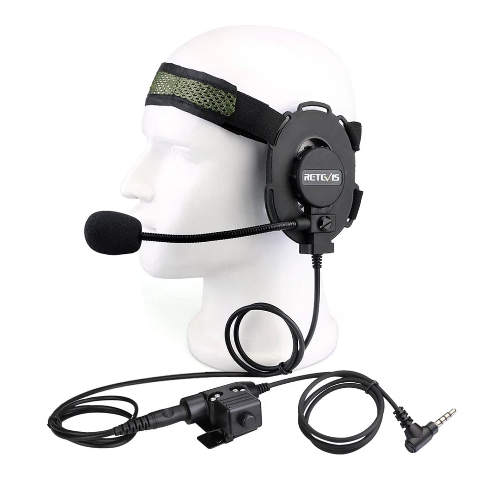 Тактическая гарнитура с одним наушником RETEVIS Vertex VX-10 U94 PTT - Изображение 2 из 2