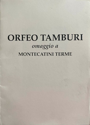 Orfeo Tamburi acquaforte colorata a mano Montecatini nel Parco 50x35 firmata - Foto 4 di 6