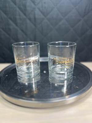 Saint Brendan's St Brendan's Irish Cream Liqueur Rocks Glasses Set Of 2 Used