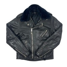 Vtg Rare 60s 70s Harley Davidson Black Leather Motorcycle Jacket Men  s Medium