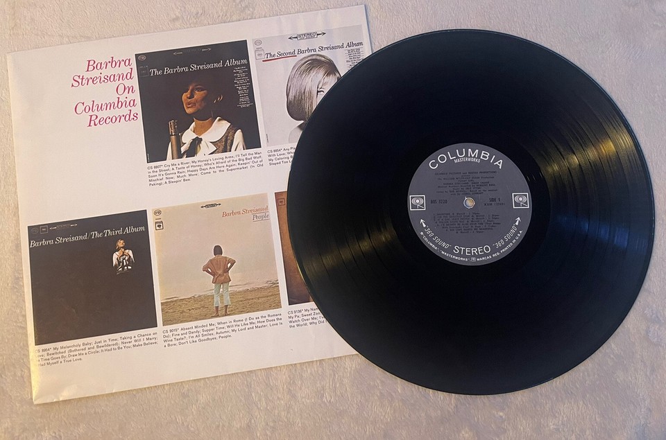 Funny Girl Soundtrack (1968) Columbia BOS 3220 LP Streisand Sharif