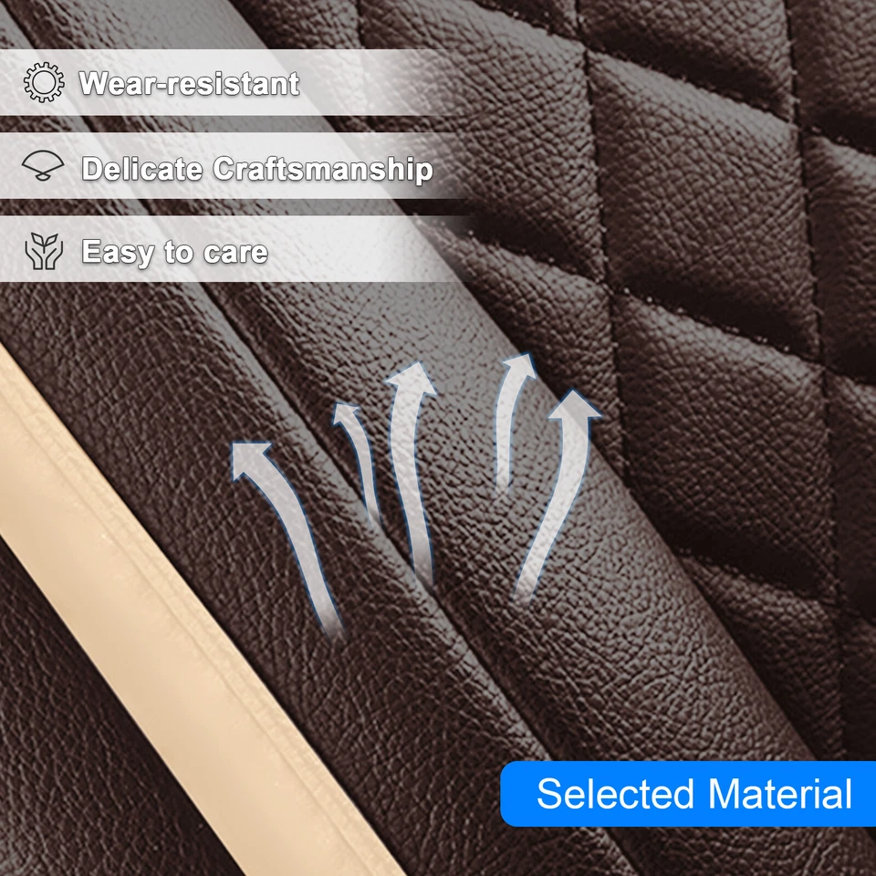 Car Seat Covers Leather Front & Rear Full Set For Mazda 3/6/CX-3/CX-30/CX-5/CX-7 - Imagem 4 de 4