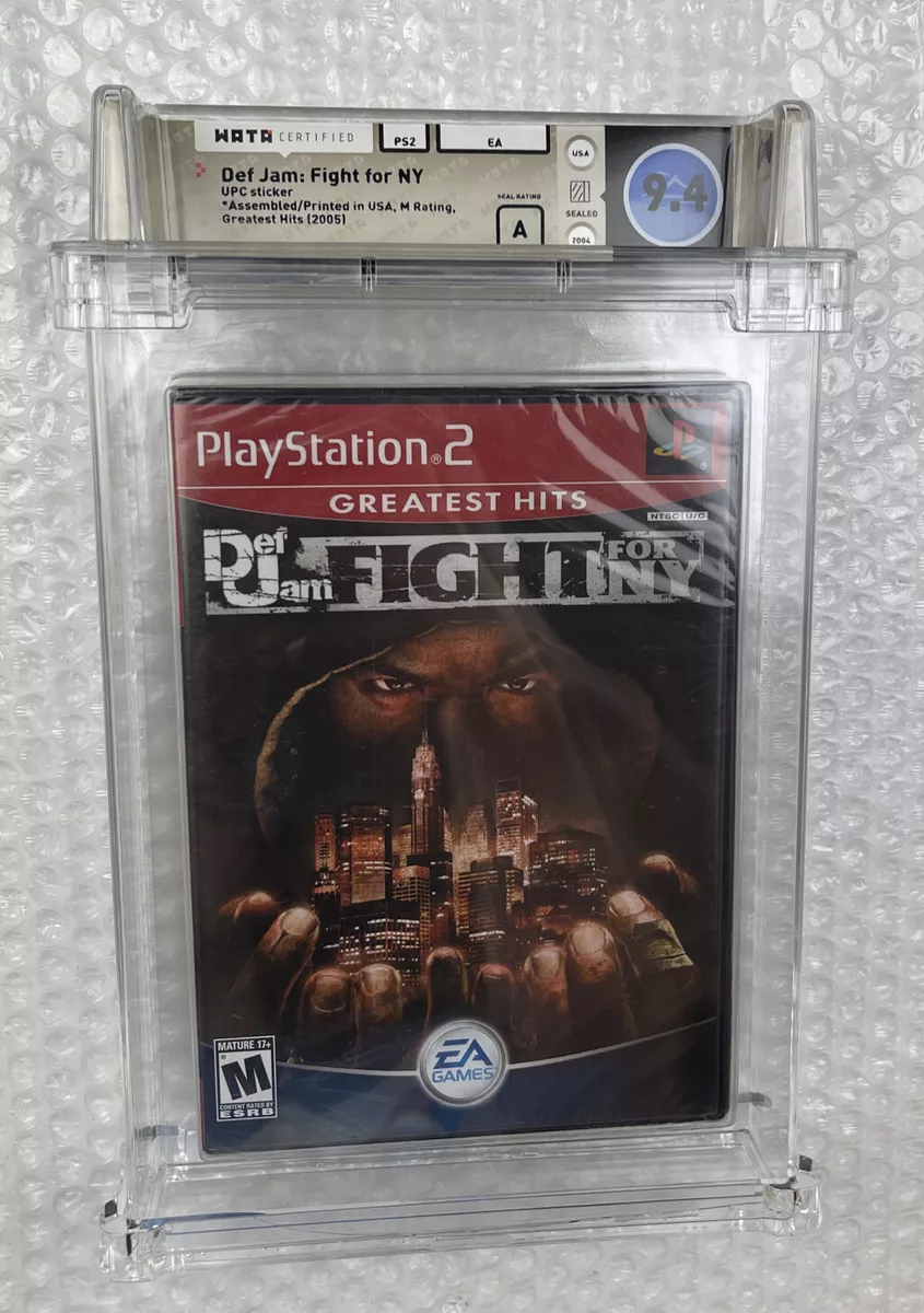 Def Jam Fight For NY Greatest Hits Playstation PS2 WATA Graded 9.4