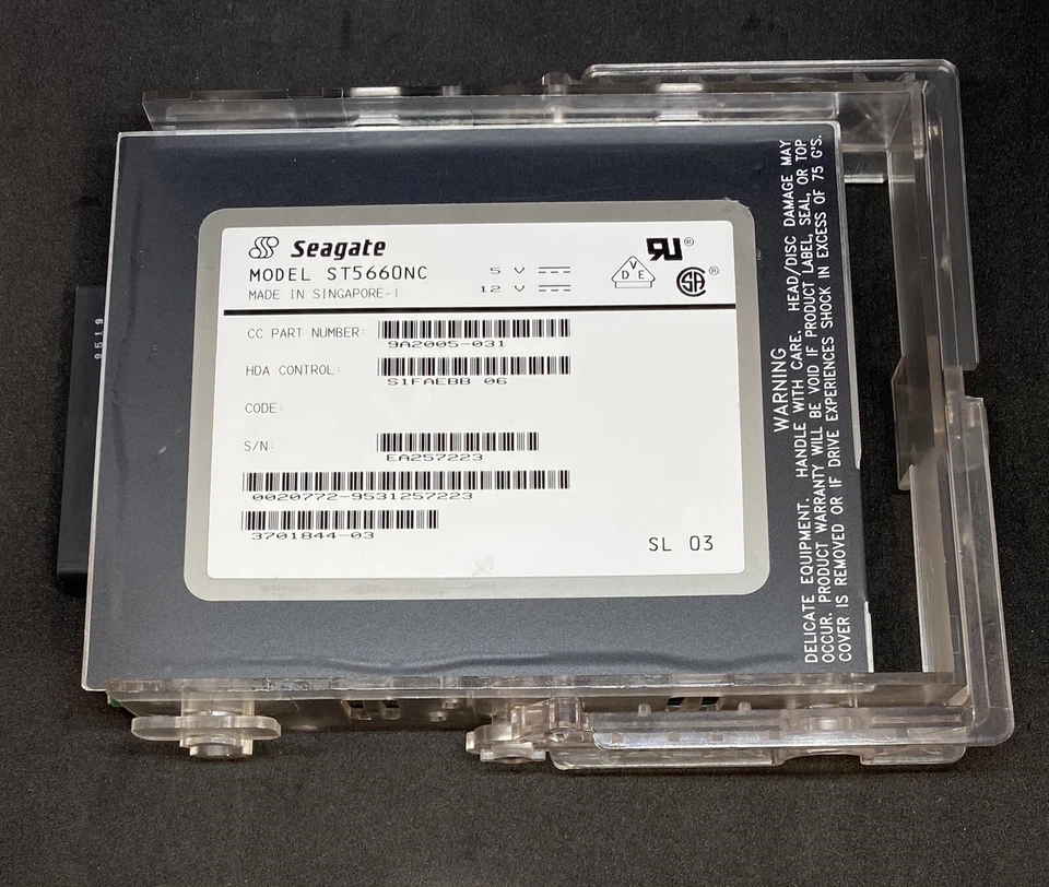 Sun Microsystems 370-1844 535MB 5400 RPM SCSI HDD Seagate ST5660NC 540-2443 - Image 3 of 4