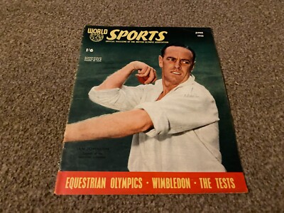 WFBK22 WORLD SPORTS MAGAZINE 10X8 TITELBLATT BILD IAN JOHSON CRICKETER