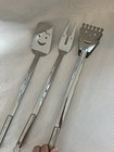 NOS Whimsical Faces 3 PIECE BBQ GRILL SET SPATULA, FORK & TONGS NIB WMF Germany