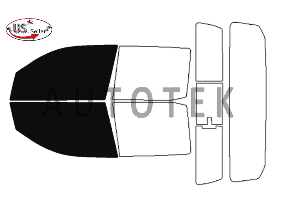 Película precortada ventanas delanteras de dos puertas cualquier tono para Ford Maverick 2022-2026 Foto 2 de 4