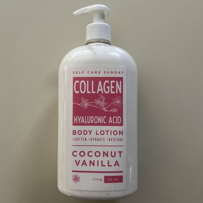 Self Care Sunday Collagen Body Lotion Coconut Vanilla 27 oz ~ New