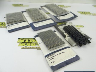 48 NEW HSS JOBBER LENGTH DRILLS 11/64" 13/34" 7/32" 3/8" & 25/64" NORSEMAN