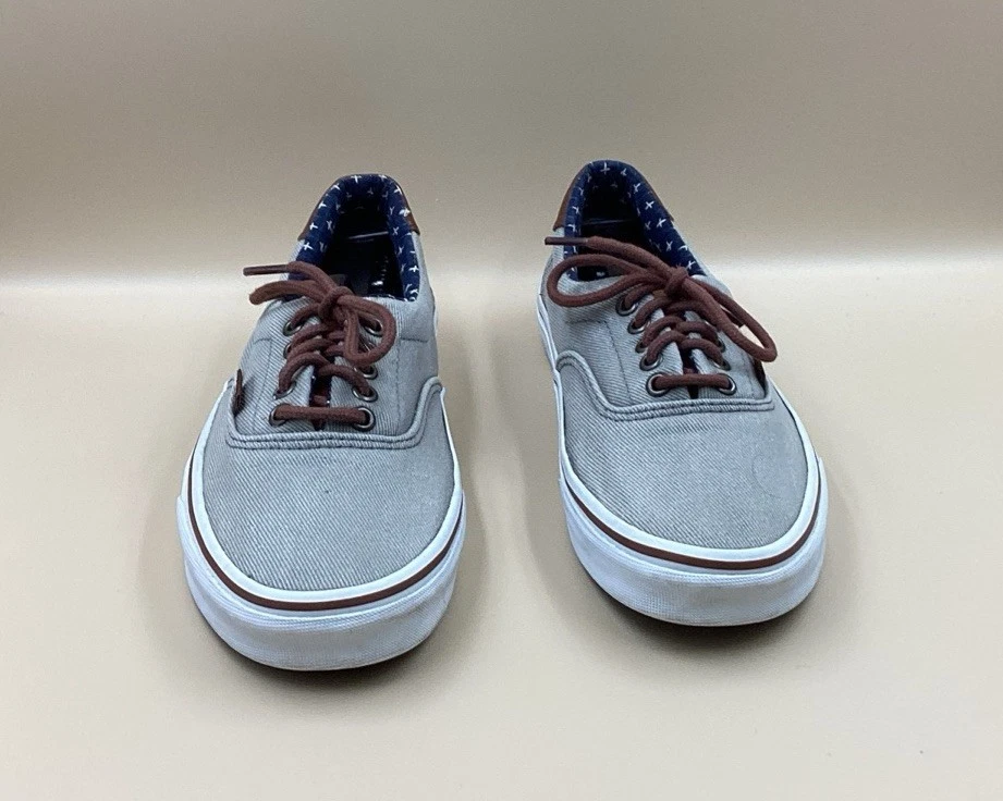 Scarpe da skateboard Vans Era Off The Wall grigie e marroni (uomo 8 5 donna 10) ex condizioni