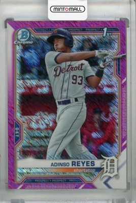 2021 Topps Bowman Adinso Reyes Chrome Prospects Fuchsia Shimmer /199