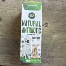 Natural Pet Antibiotic Drops  Skin, Urine  Breathing Support  2 oz