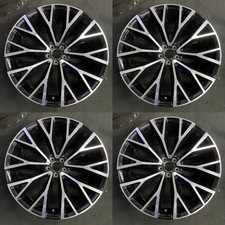 Volvo Xc60 Machined Black 22 18-24 4 Pcs Oem Wheel Factory Original Rim 70451