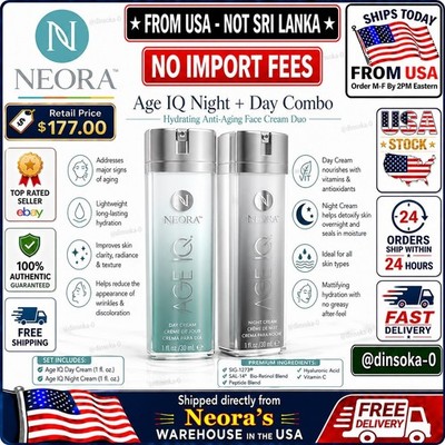 Neora Age IQ Night & Day Combo 1 oz Each Face Cream Set Skin Care  Authentic 