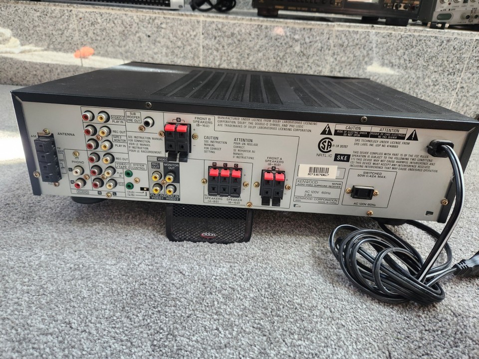 KENWOOD 107VR 5.1 Surround Sound Audio/Video AM/FM Receiver/Tuner ...