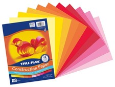 150 Sheets 9x12 Inch Warm Assorted Construction Paper Craft Art School