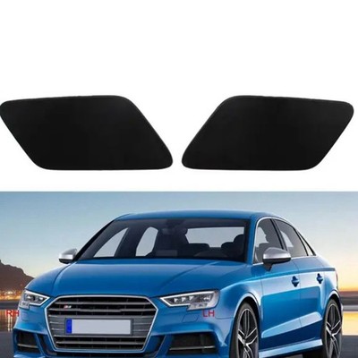 Front Bumper Headlight Washer Cover Cap Pair For Audi A3 8V RS3 2017-20 Replace