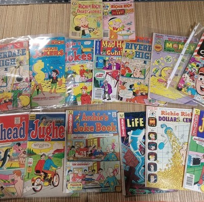 Archie Comics Lot of  15 Mixed Jughead Richie Rich Archie and more See Pics!