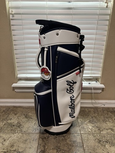 MALBON GOLF Caddy Stand Bag Blue & White