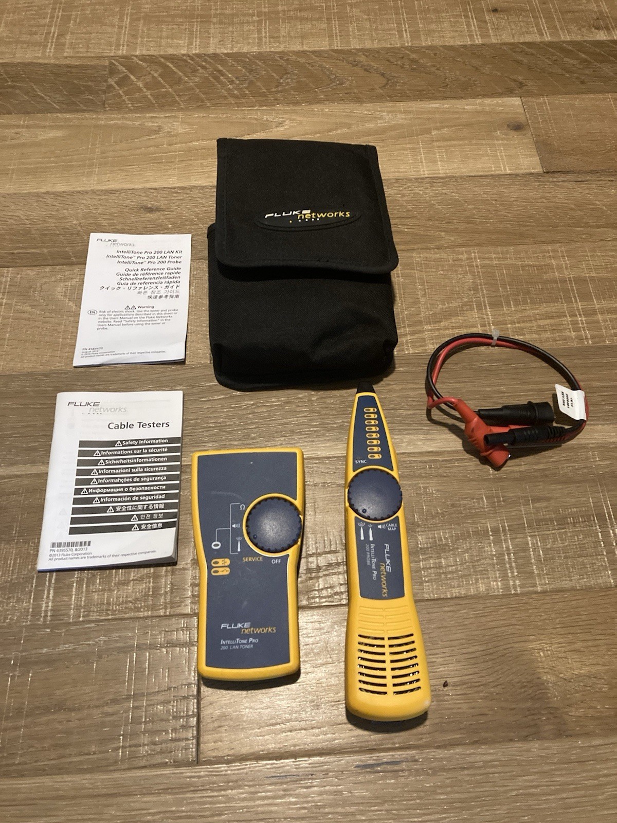 Fluke Networks IntelliTone Pro 200 LAN Toner & Probe Series MT820060KIT Tested