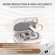 3-In-1 Smart Voice Translation Earbuds 150 Languages Real Time Translator Us