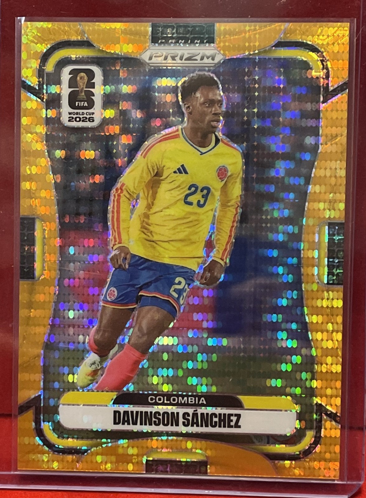 2026 Panini Prizm Preferred FIFA World Cup Davinson Sanchez #187 Gold 6/10 view 1