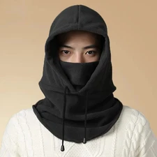 Warm Fleece Balaclava for Men Women Winter Face Mask Neck Warmer Hooded Cap Wind