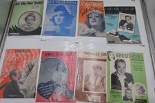 1930s Sheet Music Lot Ruth Etting Joan Crawford Jeanette MacDonald Jimmy Dorsey
