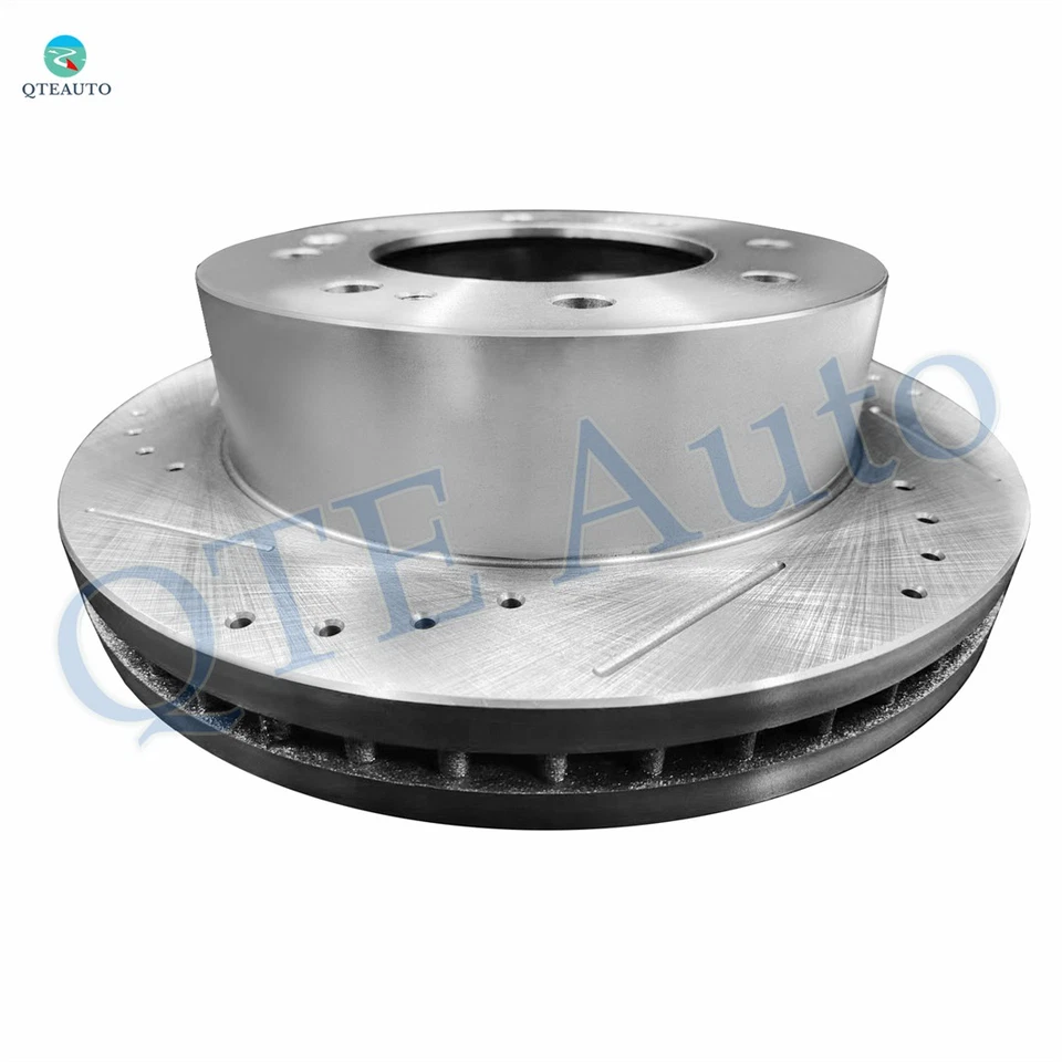 Rotores de freno perforados delanteros derechos 355 mm para Chevrolet Silverado 3500 HD 2011-2018 Foto 2 de 4