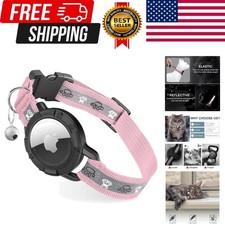 Reflective AirTag Cat Collar, Integrated Cat Tracker Collar with Air Tag Hold...