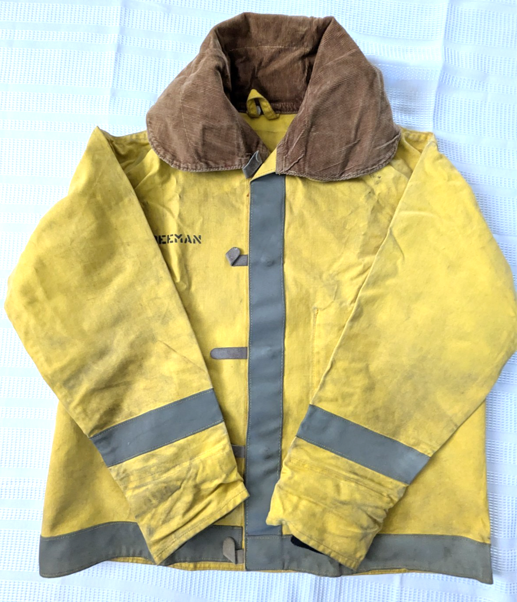 Wildland Firefighter Yellow Nomex Brush Jacket Vintage Redding