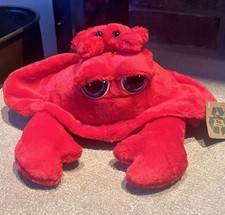 The Petting Zoo Red Crab W/Baby Crab Plush Stuffed Animal NWT