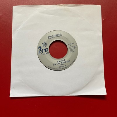 DONI BURDICK  Candle (In The Window)  2010 UK 7'' vinyl single Whatcha Gonna Do