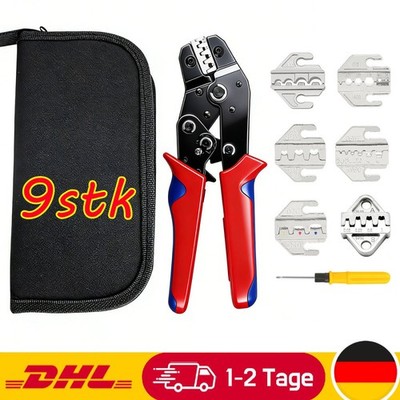 9tlg SN-58B Crimpzange Ratsche für DUPONT, JST, MOLEX und weitere Anwendungen