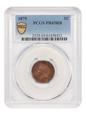 1879 1C PCGS PR65RB - Indian Cent