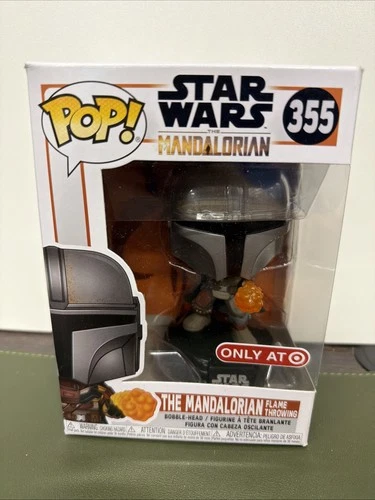 Funko Pop! Vinyl: Star Wars - The Mandalorian Flame Throwing (Metallic) 355