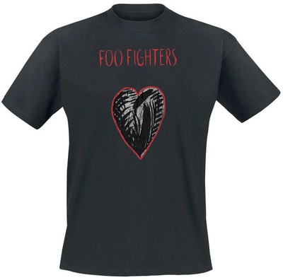 Foo Fighters T-Shirt Herren Heart Collage schwarz