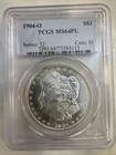 1904 o morgan silver dollar $1 PCGS MS64PL Proof Like Old Holder
