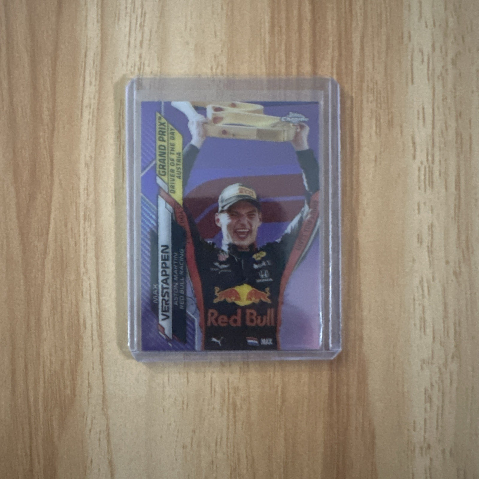 2020 Topps Chrome  F1 #162 Max Verstappen RC Purple Refractor  /399