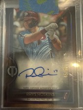2020 Topps Tribute Purple Rhys Hoskins Auto /50 Philadelphia Phillies Autograph
