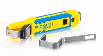 JOKARI 70000 System 4-70 Cable Knife Round Cable Stripper w/28mm & 35mm Hooks