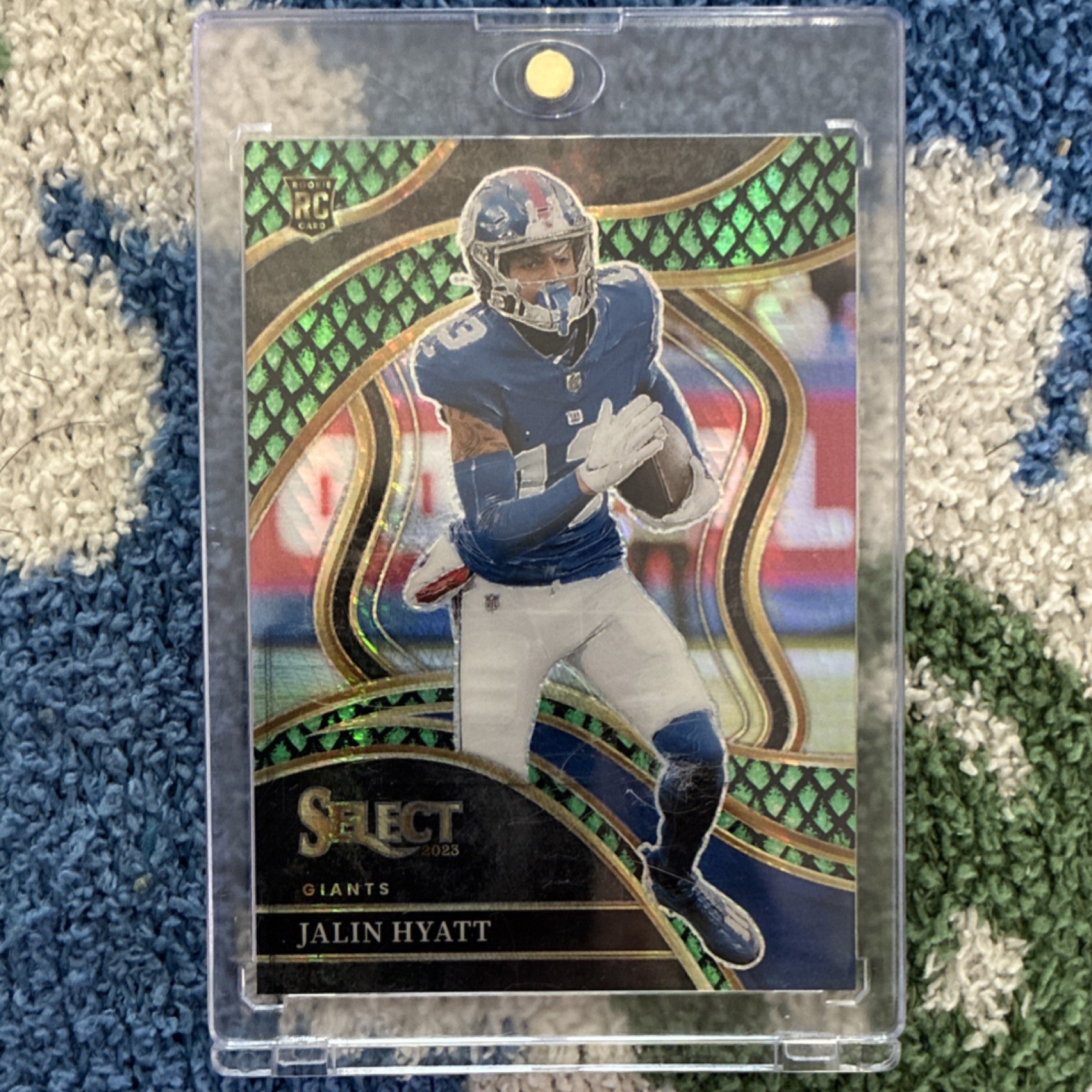 2023 Panini Select Dragon Scale Prizm Club Level #263 Jalin Hyatt RC /70 Giants