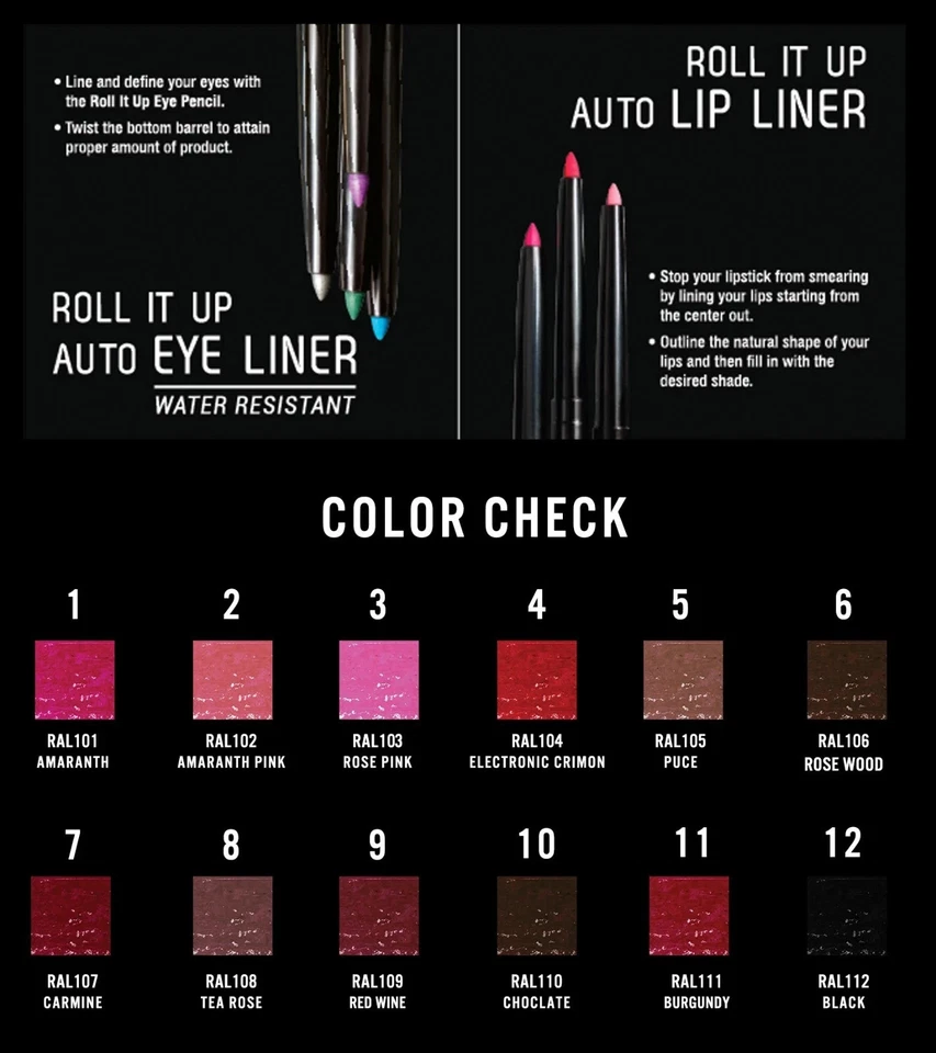 J. Cat Chocolate RAL110 Roll It Up Auto Lip Liner Pencil (Pack of 12) - Image 4 of 4