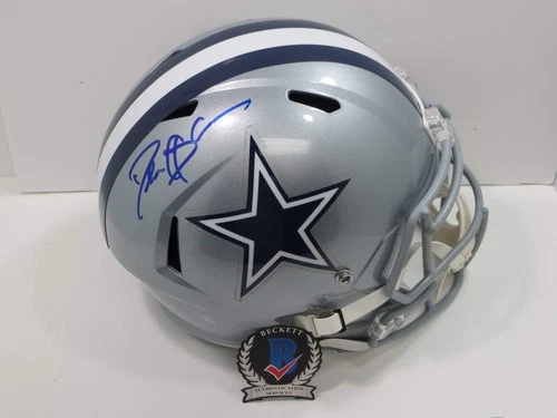 DEION SANDERS Dallas Cowboys SIGNED RIDDELL FULL SIZE HELMET Colorado 49ers BAS