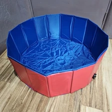 NEW Collapsible Pet Pool Kids Kiddie Bathing Play Pool 32" X 12"