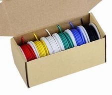 20AWG Flexible Stranded Wire, 20 Gauge Tinned Copper Silicone Rubber Insulate...