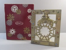 Things Remembered 3-D Snowman Tealight Candle Holder with Swarovski Crystals