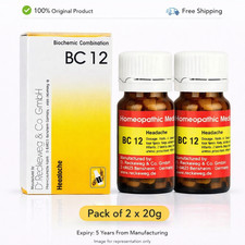 Dr Reckeweg BC 12 Tablets 20g Homeopathic General Wellness Support 2 Pack