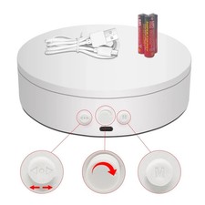Rotating Display Stand with Type-C 360 Motorized Spinning Turntable Adjustable